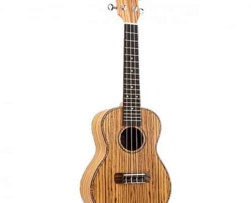 ukulele z drewna zebry