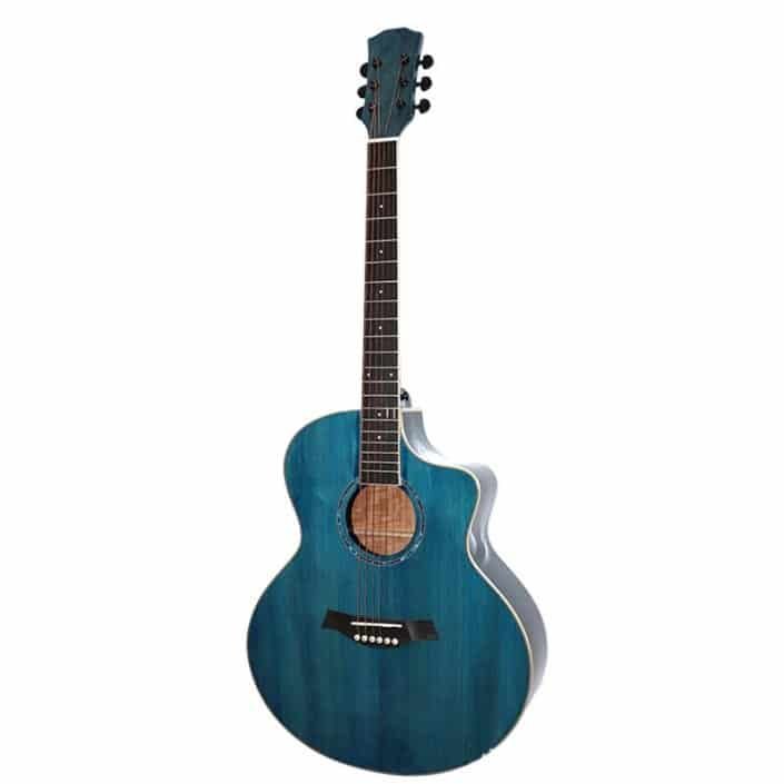 guitarra acustica azul