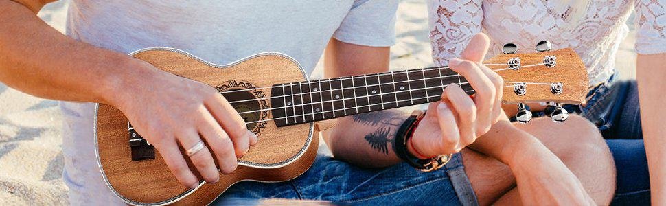 Укулеле из красного дерева 21-дюймовая профессиональная укулеле Hawaii Ukelele