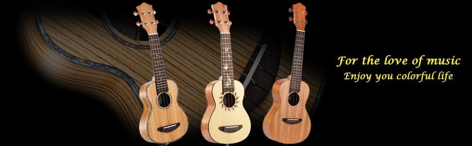 Ukulele acústico Zebrawood