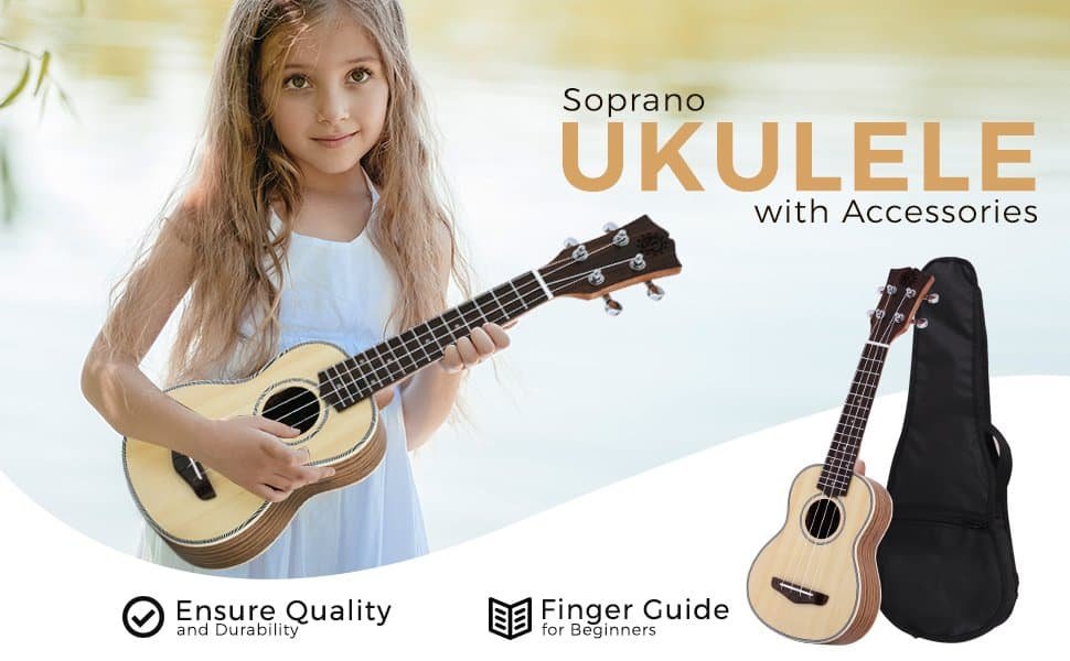 Solid Wood Soprano Ukulele