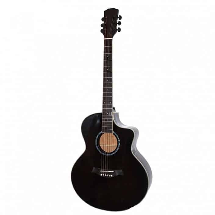 guitarra acustica negra