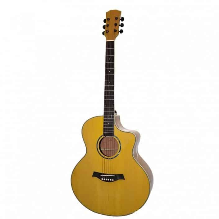 guitarra acustica amarilla