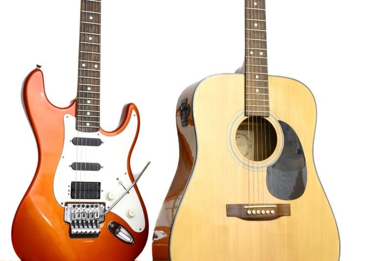 Guitarras acústicas vs. guitarras eléctricas