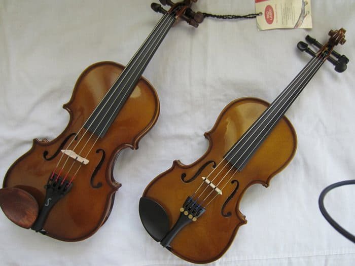 Diferencia entre estudiante y violín profesional