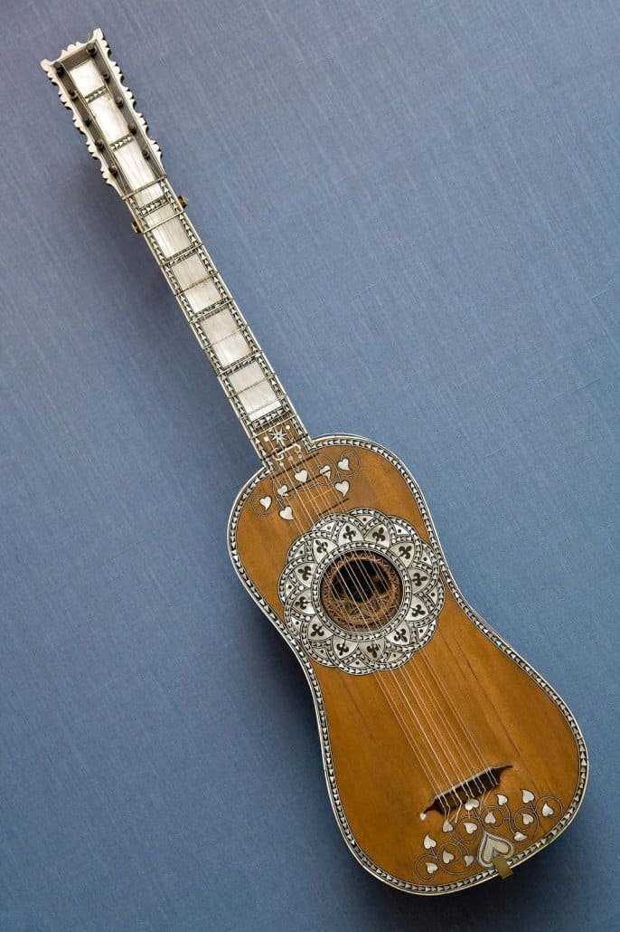Image of one of the earliest renditions of the modern-day guitar
