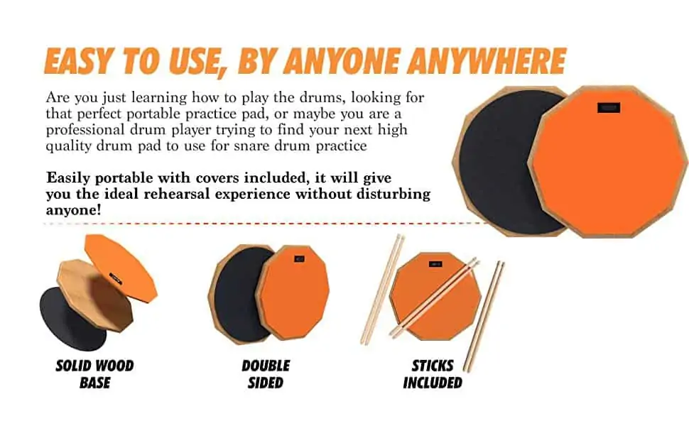Ariose Practice Drum Pads