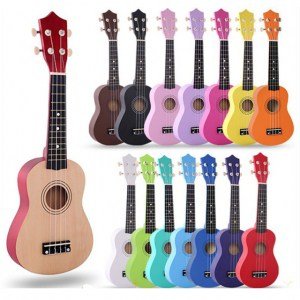 colorful ukulele