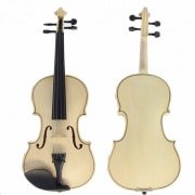 violino inacabado branco