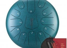 Tambor de lengüeta de acero del tambor del tanque del handpan de 3 notas de 12 pulgadas