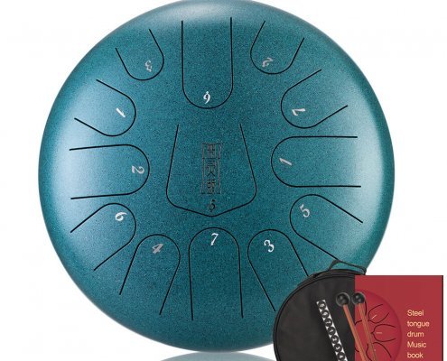 Tambour de réservoir de handpan 3note 12 pouces tambour de langue en acier