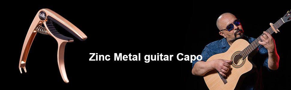 Cejilla de guitarra de metal de zinc