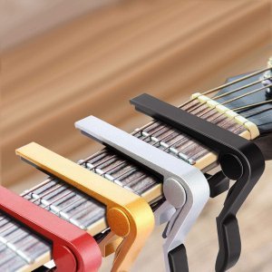 colorful ukulele capos