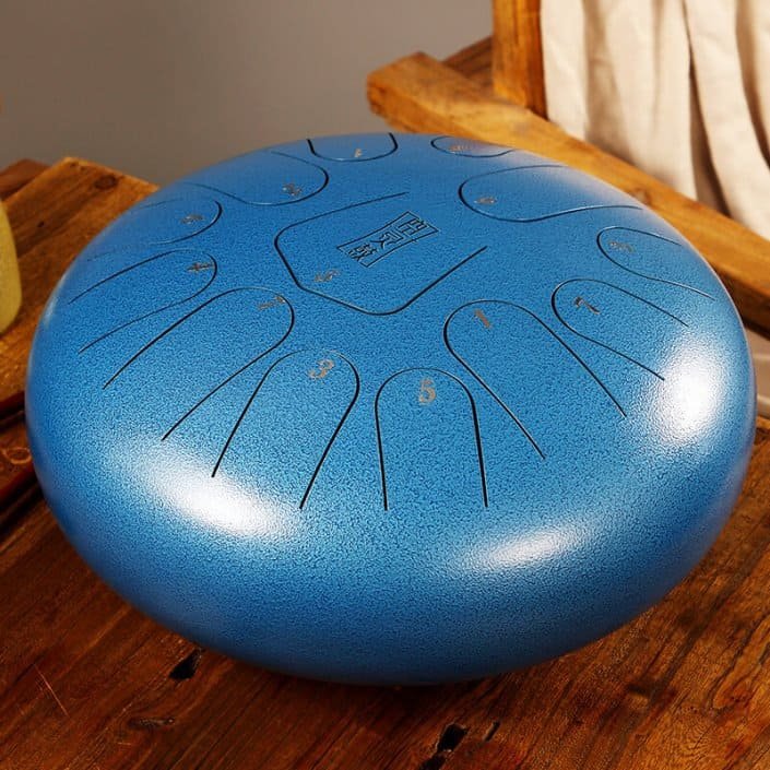 Дешевый ударный инструмент Handpan Steel 12-дюймовый язычковый барабан