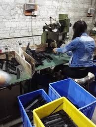A manufacturing plant of a guitar accessories supplier