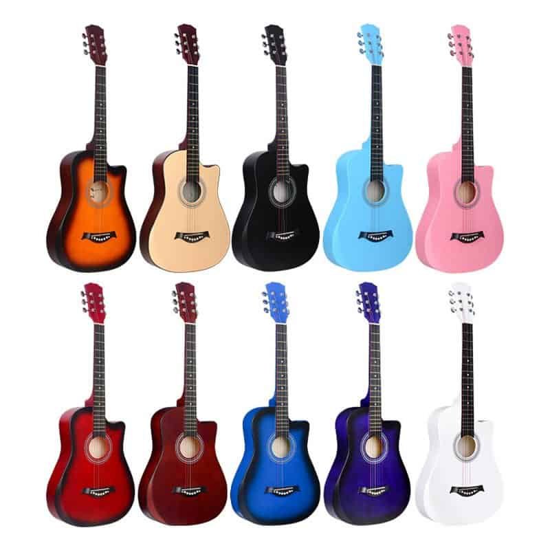 Guitarras acústicas personalizadas de 38"