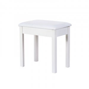 White Wooden Piano Bench