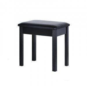 Black Wooden Piano Bench