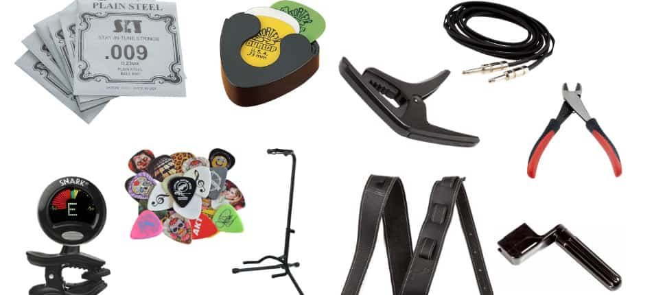 Es gibt keine zusätzlichen Gitarrenzubehörteile und Zusatzgeräte, die Sie möglicherweise in Anspruch nehmen