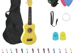 Żółte ukulele dla dzieci