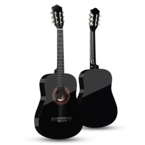 Black classical guitar