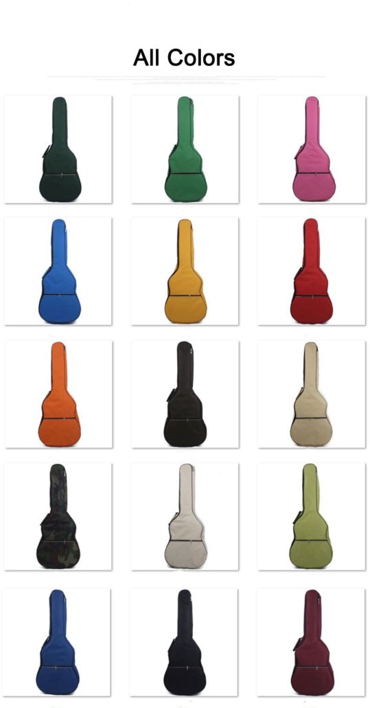 Todas as cores de gig bags