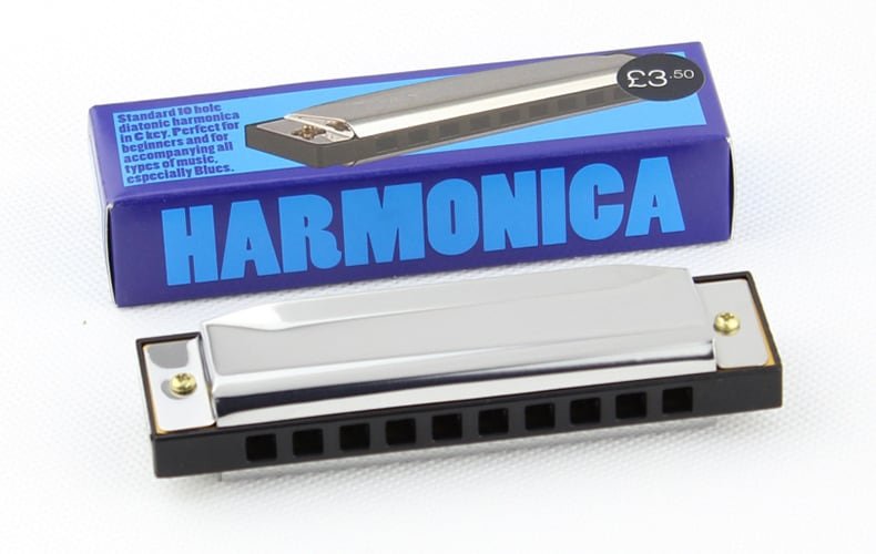 Blue OEM blues harmonica