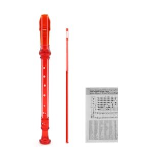 Red Soprano Recorder