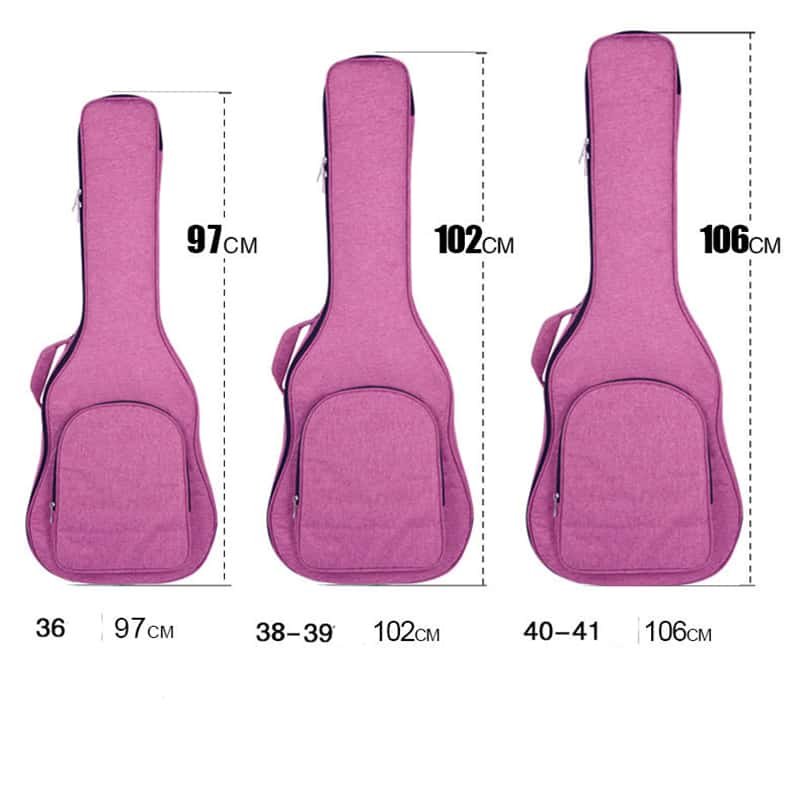 Taille du sac de guitare