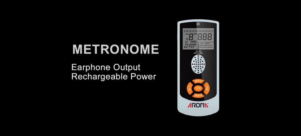 AROMA AM-705S wiederaufladbares elektrisches Metronom