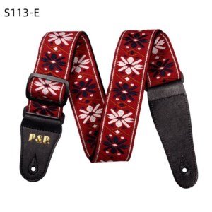 E Jacquard guitar straps