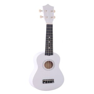 white ukulele