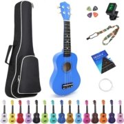 conjunto de ukelele azul