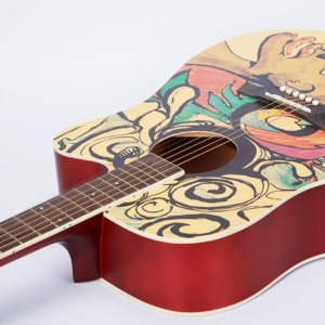 Africa Acoustic Guitar painting