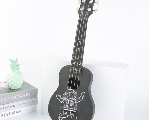 Mini-Ukulele schwarz