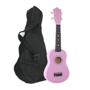 ukelele de colores rosa