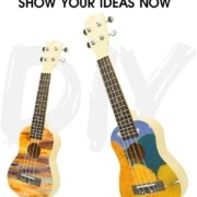 DIY ukulele wooden toy musical instruments