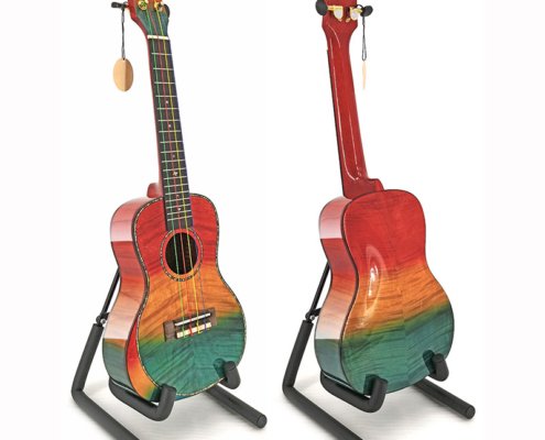 ukulele de madeira