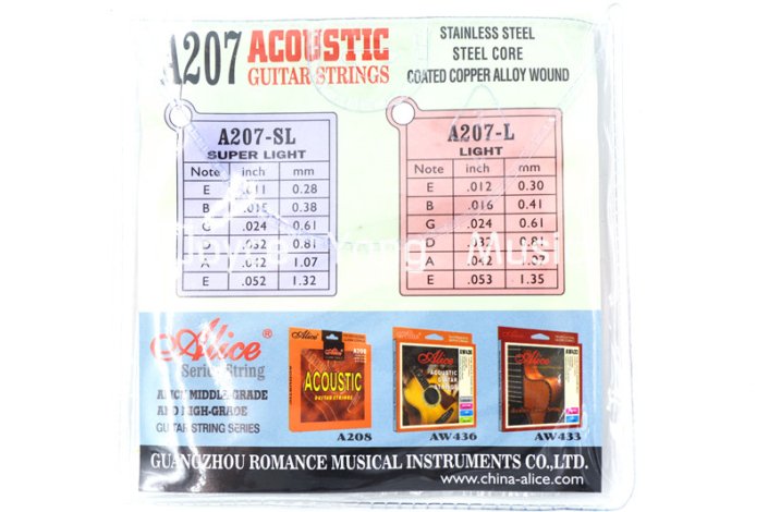 Alice acoustic guitar strings