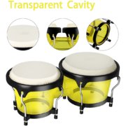 Conjunto de Bateria Bongo Transparente