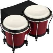 Professional Red Wooden Bongo Drum