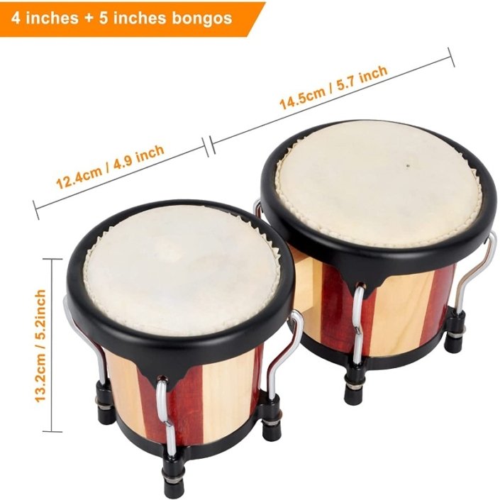 Tambores de bongo del tamaño de los niños de la fábrica de China