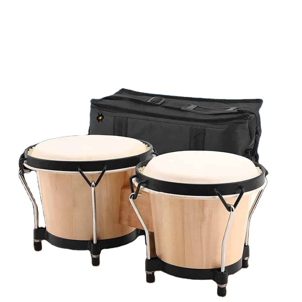 wooden bongo drums