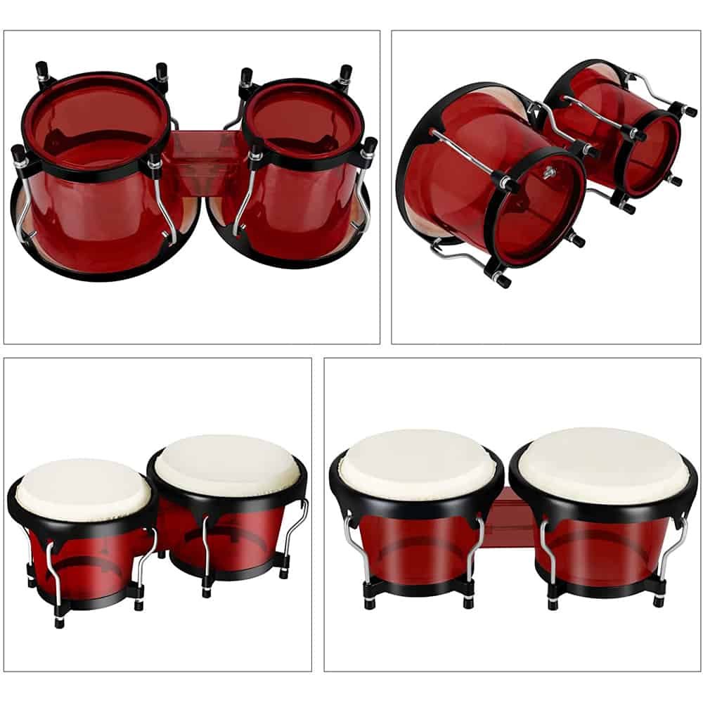 Tambores de bongo rojos OEM personalizados