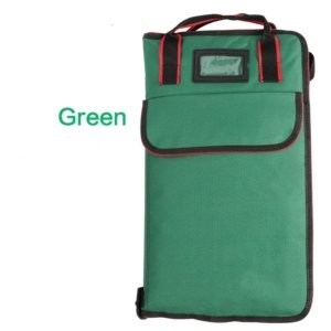 bolsa verde grande para baquetas