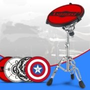 Drum Practice Pad with Snare Drum Stand