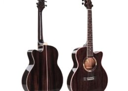 Guitare acoustique grise