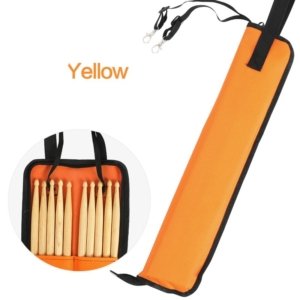 Yellow Drum Stick Bag With Sticks