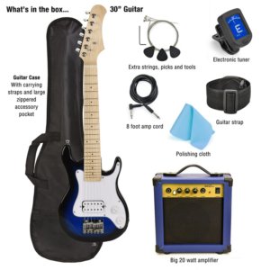 30" blaues E-Gitarren-Kit