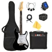 Kit para principiantes de guitarra eléctrica de tamaño completo